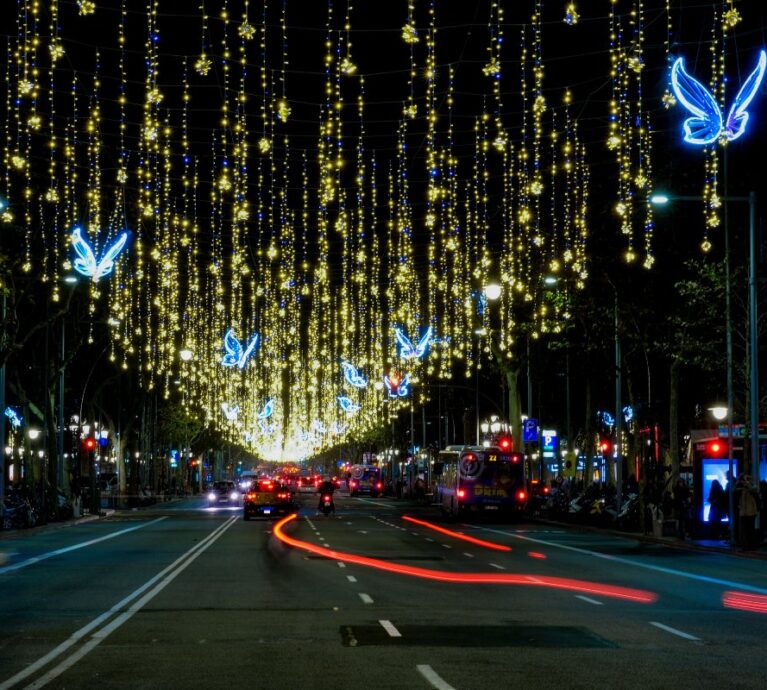 cielo de mariposas navidad barcelona